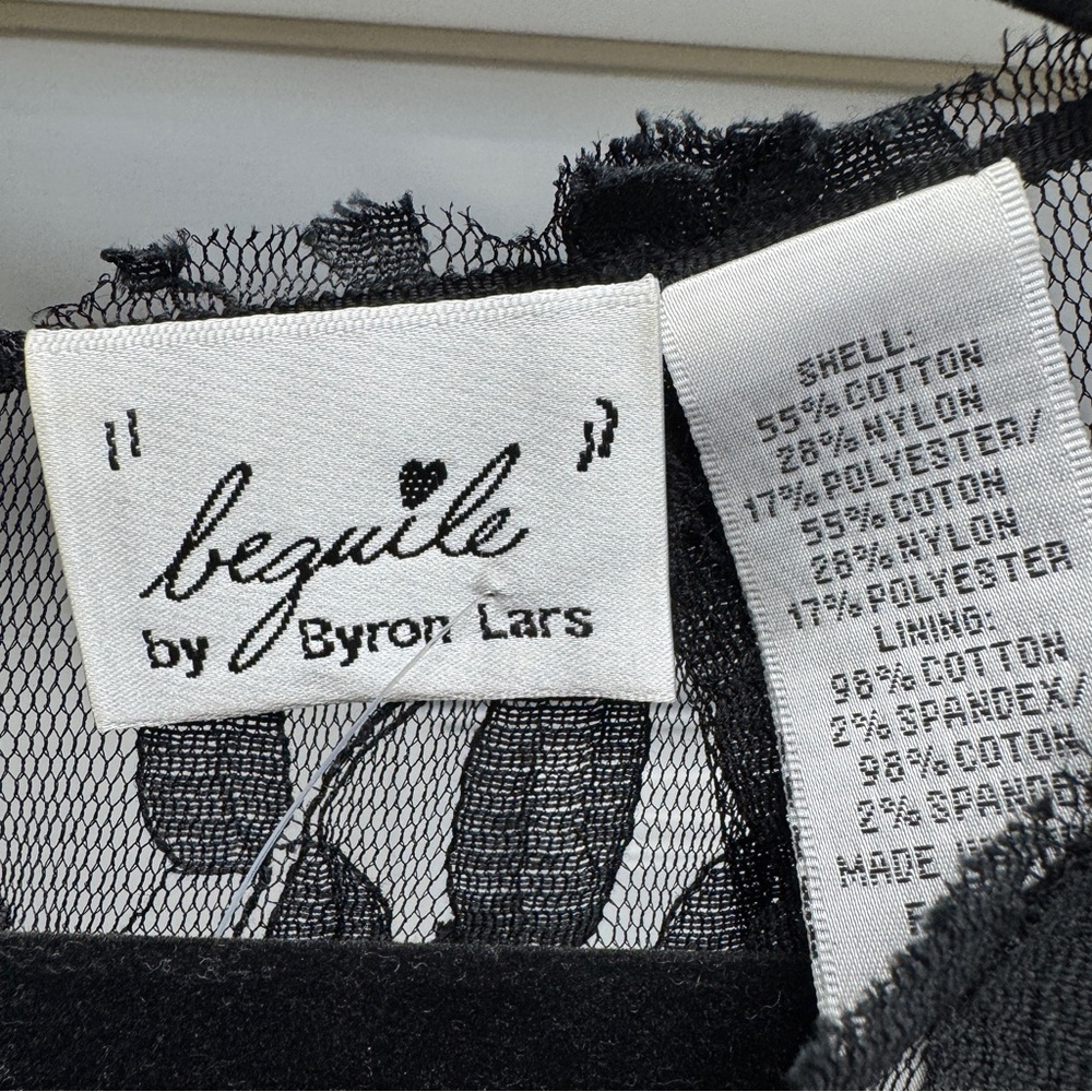 Beguile Byron Lars for Anthropologie Black Lace Carissima Sheath Dress - Picture 8 of 16